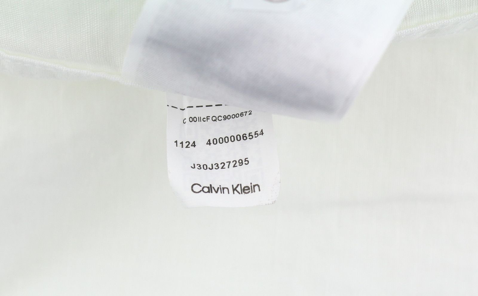 Calvin Klein M White Linen Blend Spread Neck 87675 Size US M / EU 48-50 / 2 - 10 Thumbnail