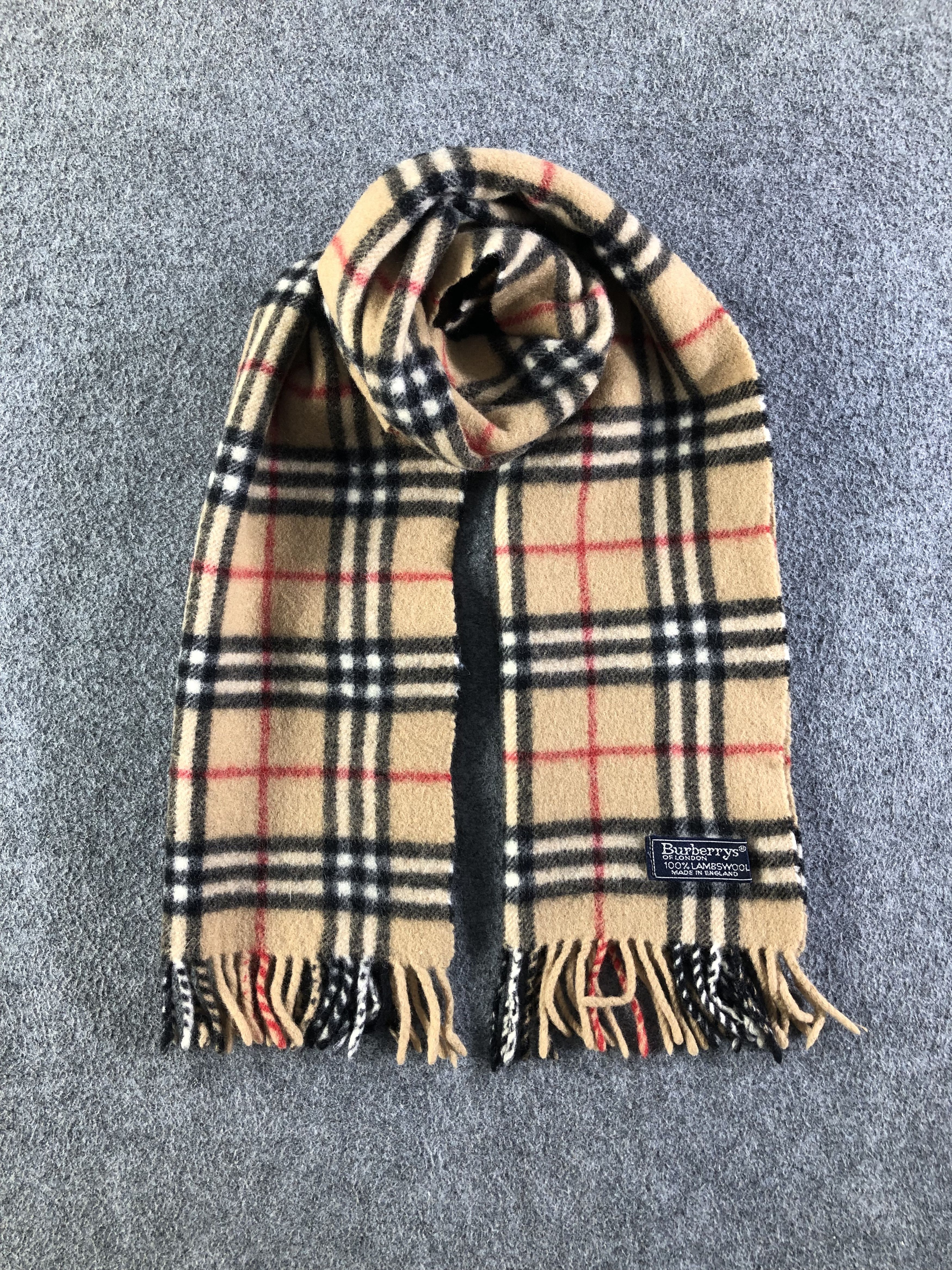 Burberry Burberrys Lambswool Scarf / Muffler / Neckwear SS1364 Size ONE SIZE - 1 Thumbnail