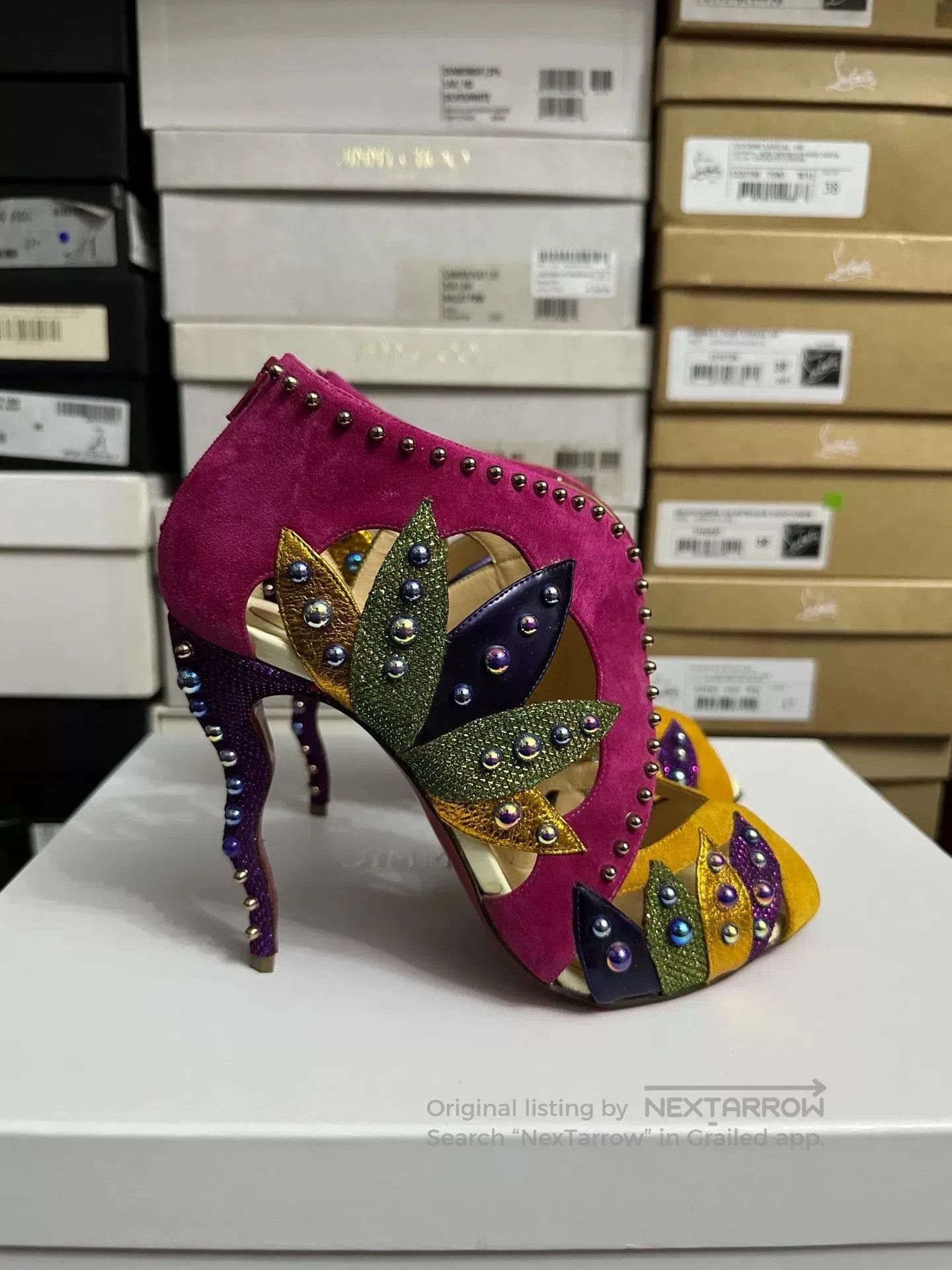 Christian Louboutin Christian Louboutin Limited Irregular Heel Heels. Size US 7.5 / IT 37.5 - 5 Thumbnail