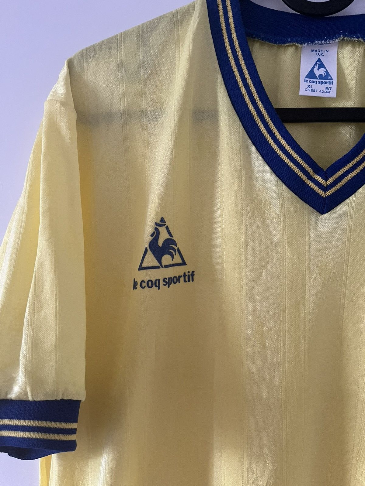 Everton Le Coq Sportif 1985/1986 wyjazdowa Vintage — zdjęcie 2