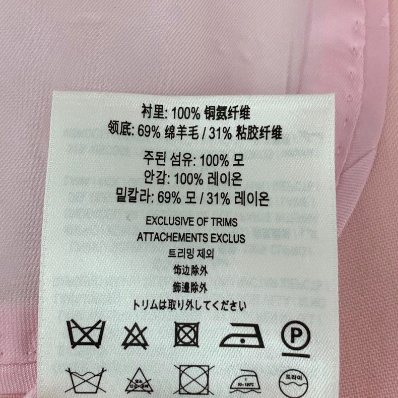 Burberry Burberry Burberry Pink Double-Breasted Long Sleeve Blazer- Size XS / US 0-2 / IT 36-38 - 7 Thumbnail