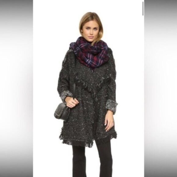 Free People NWOT- FREE PEOPLE BLANKET WRAP CARDIGAN Size M / US 6-8 / IT 42-44 - 3 Thumbnail