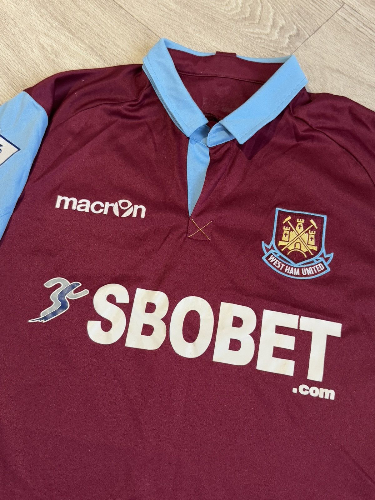 Vintage 🔷Vintage Macron West Ham United 2010/11 Soccer jersey🔷 Size US XL / EU 56 / 4 - 2 Thumbnail