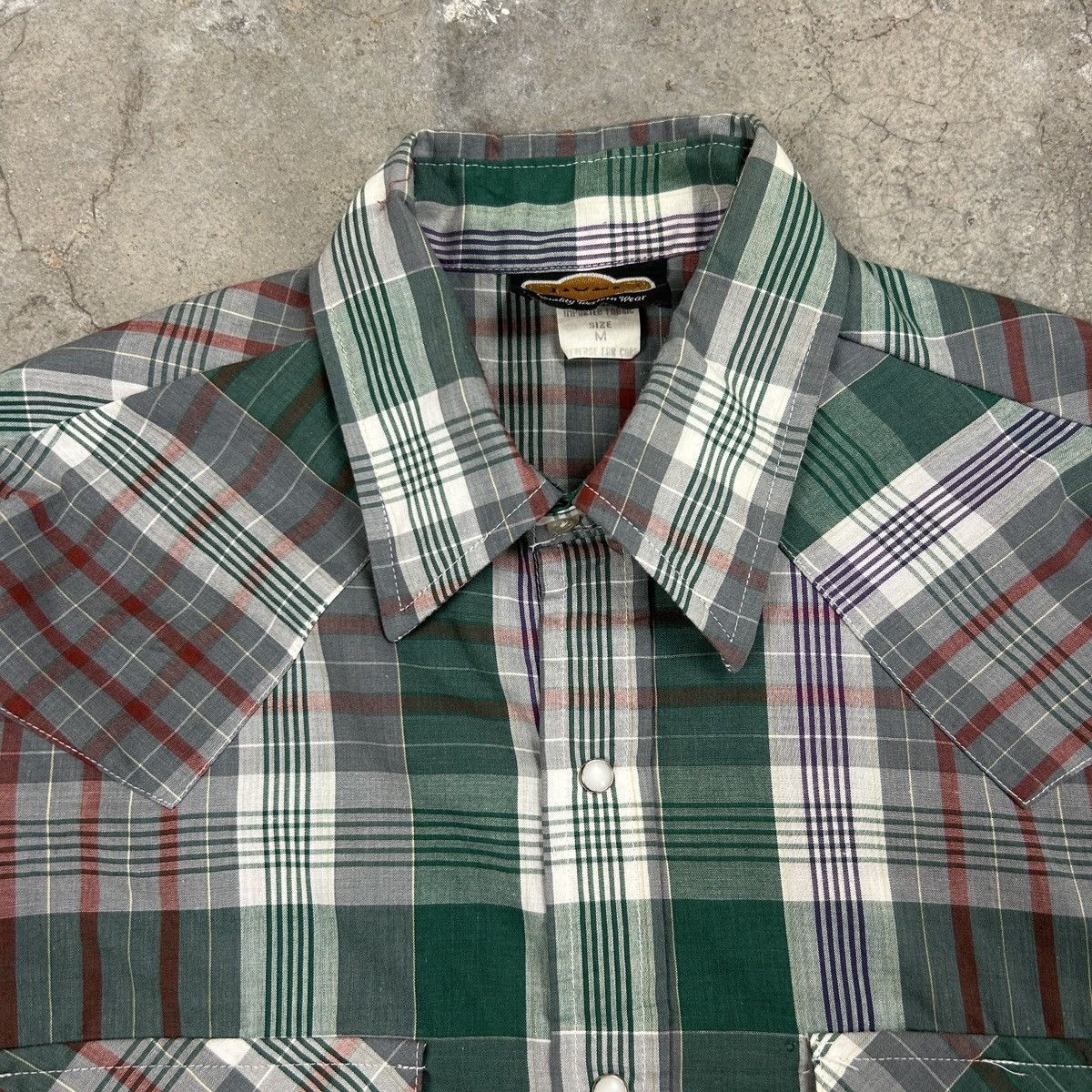 Vintage 80s 90s Western Shirt Pearl Buttoned Size US M / EU 48-50 / 2 - 5 Thumbnail