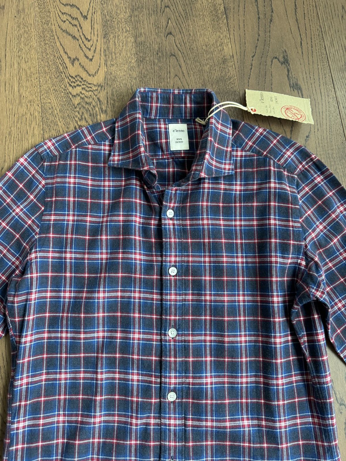 Ring Jacket Elento by Ring Jacket Japan Made Mens Cotton Check Shirt Size US S / EU 44-46 / 1 - 11 Thumbnail
