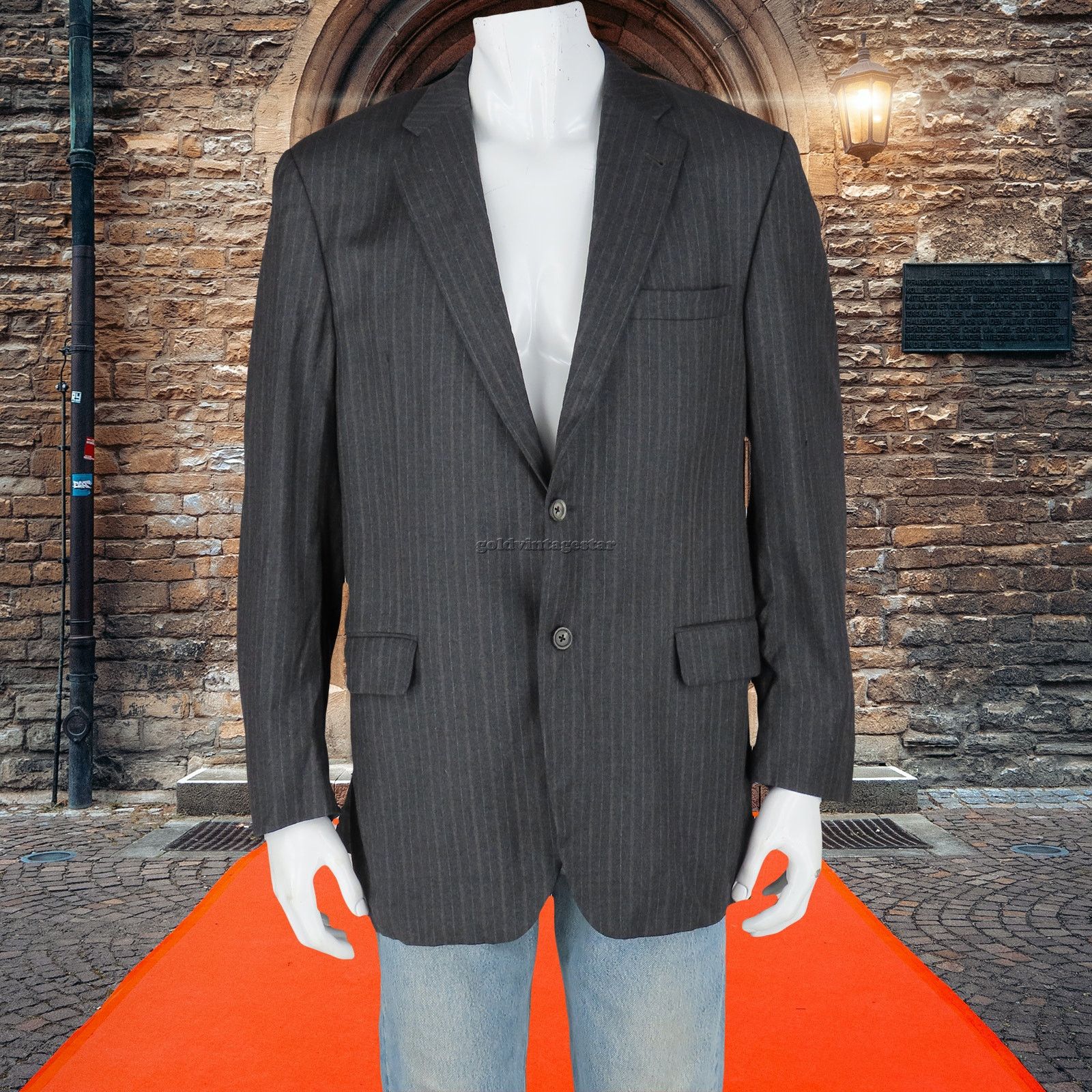 Other Burberry London Wool Striped Sport Coat Blazer 42R Size US L / EU 52-54 / 3 - 1 Thumbnail