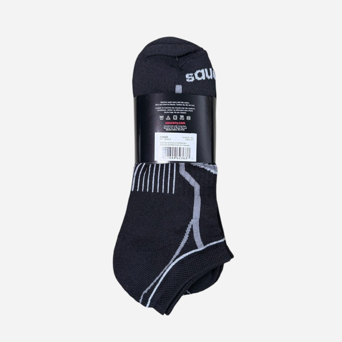 Saucony Saucony Bolt Men’s Black Socks Sz Large Shoe 8-12 6 pk Size ONE SIZE - 2 Thumbnail