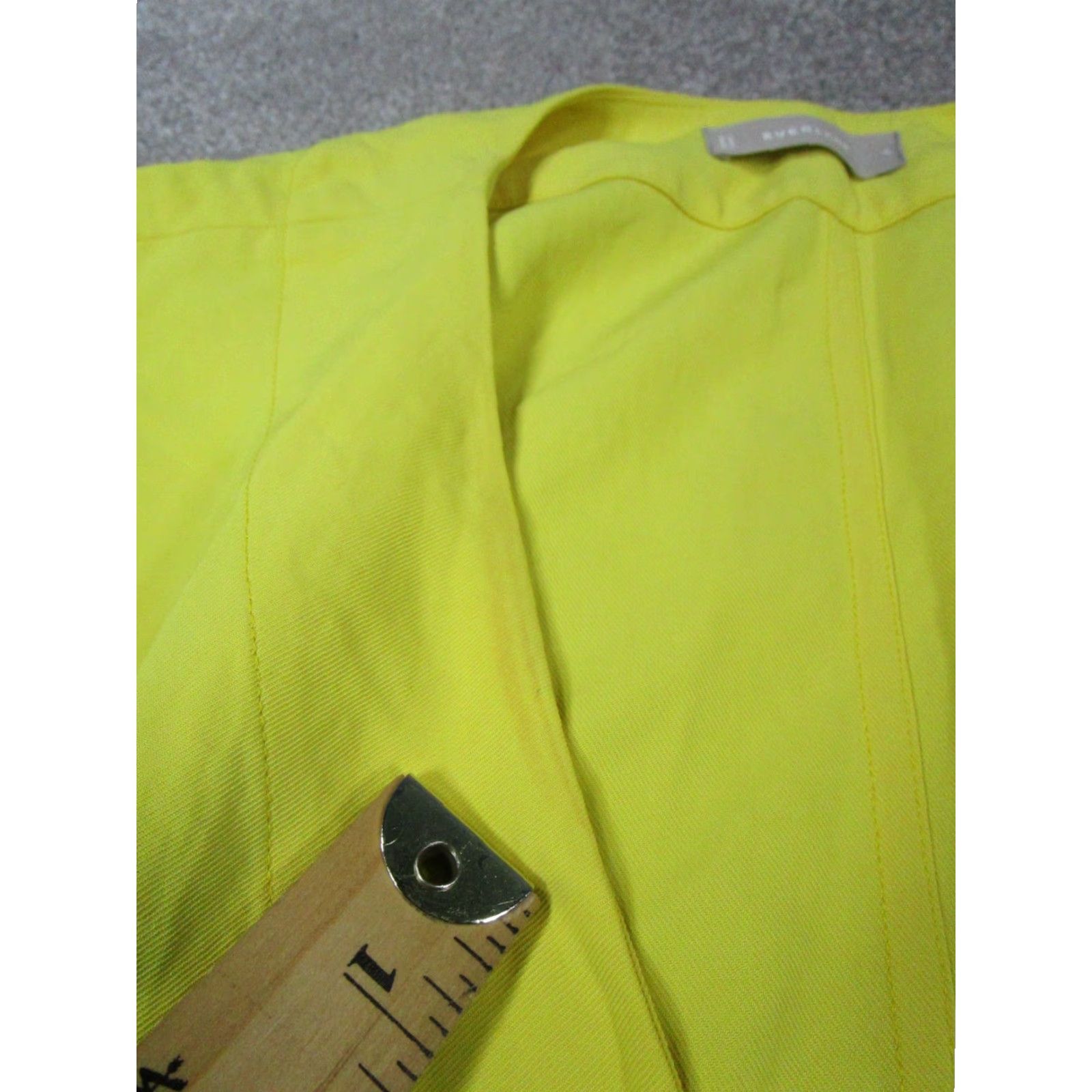 Everlane Everlane Dress Womens 0 Yellow Wrap Dress V-Neck Sleeveless Tie Short Tailored Classic Spring Summer Womens Size XS / US 0-2 / IT 36-38 - 6 Thumbnail