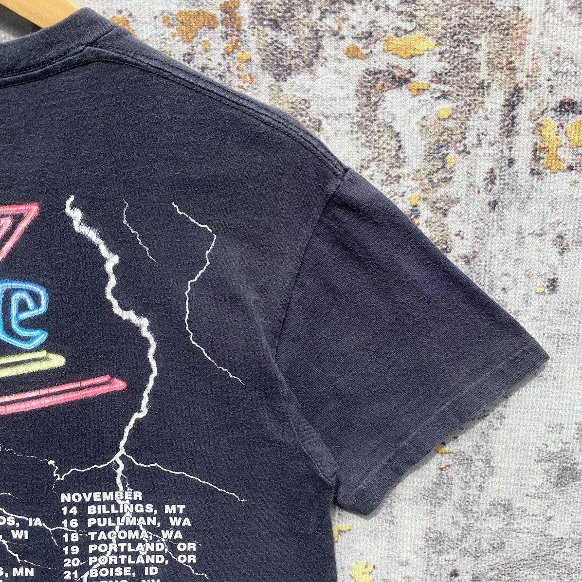 Band Tees × Vintage Vintage ZZ Top Recycler World Tour 1990 Shirt Distressed Size US S / EU 44-46 / 1 - 14 Thumbnail