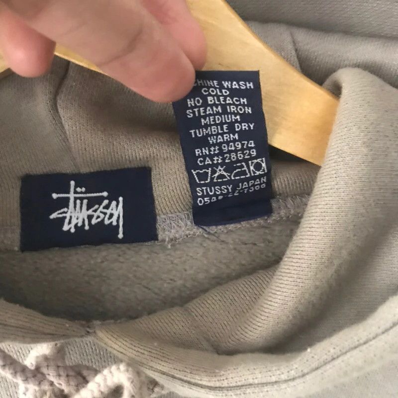 Stussy × Vintage Vintage Y2K Stussy STU 80 Spellout Embroidered Hoodie Size US M / EU 48-50 / 2 - 4 Thumbnail