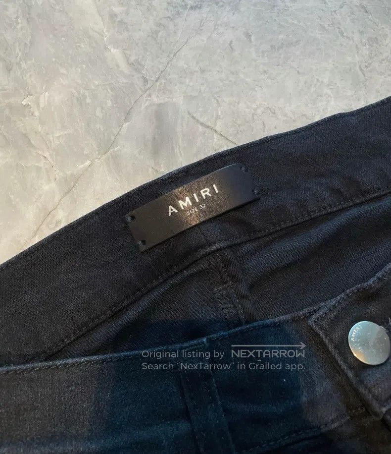 Amiri Amiri Classic Vintage Black and Purple Patchwork Denim Jea Size US 32 / EU 48 - 3 Thumbnail