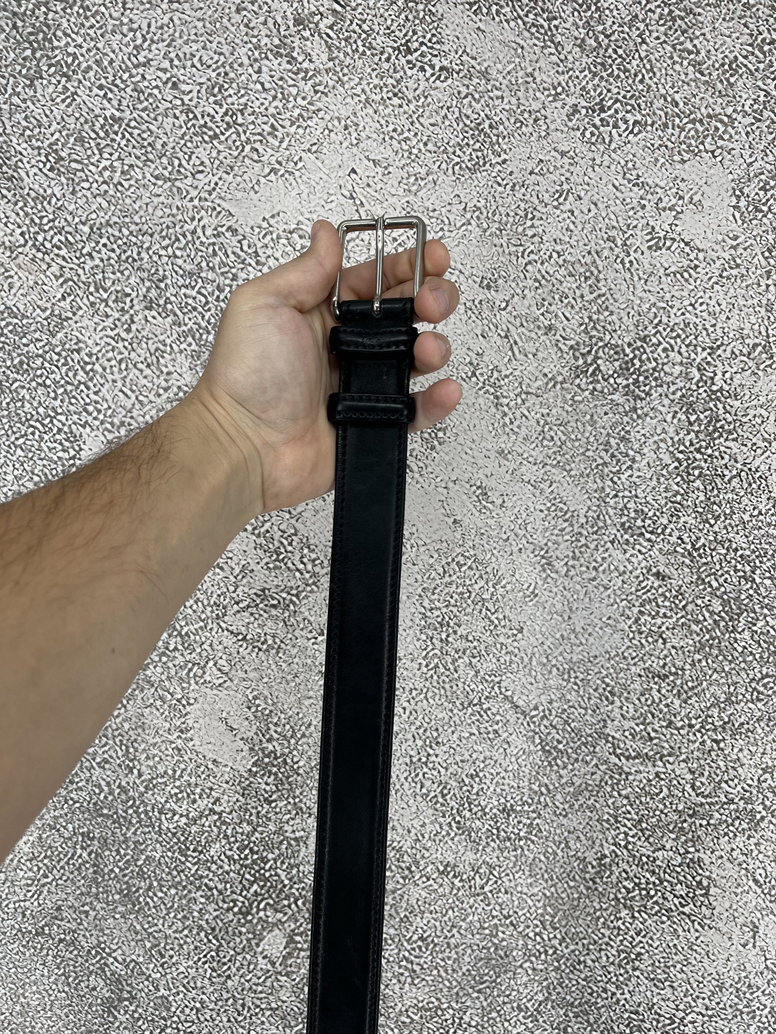 Vintage One Luck Black Leather Belt — Made in Italy Size ONE SIZE - 2 Thumbnail