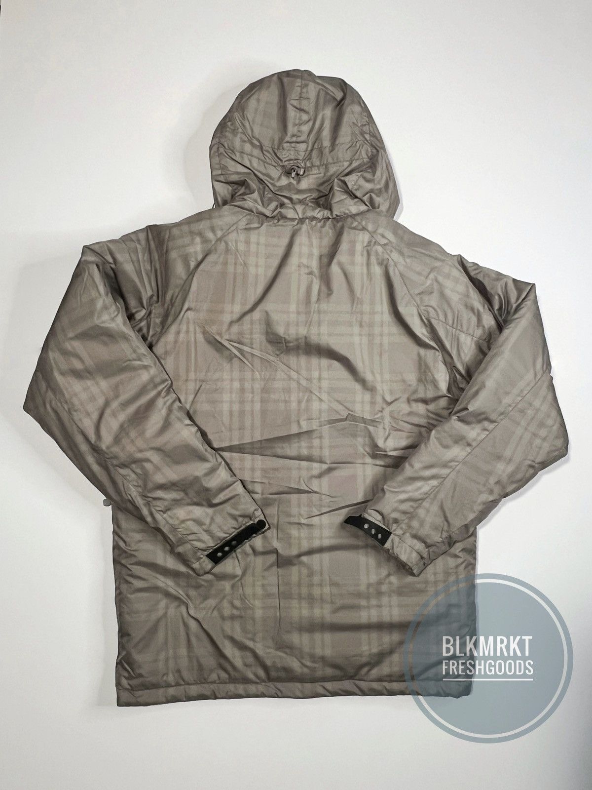 Stussy Vintage Stussy Plaid Thermolite Full Zip Jacket Khaki M Size US M / EU 48-50 / 2 - 3 Thumbnail