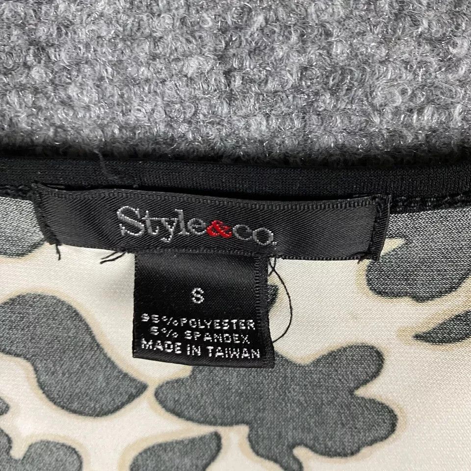 Style & Co Style & Co Blouse Small Women's 3/4 Sleeve Polyester Blend S Size S / US 4 / IT 40 - 2 Thumbnail