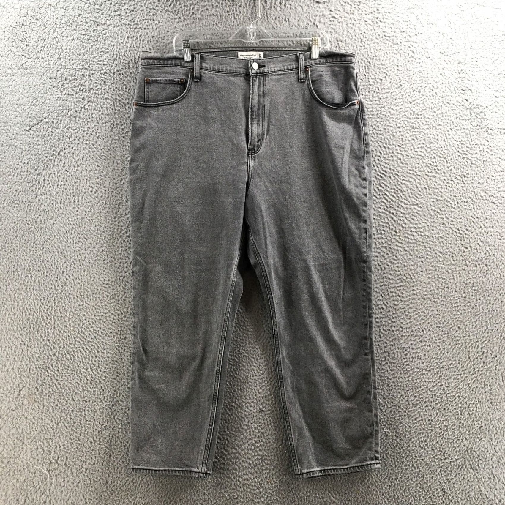 Abercrombie & Fitch Abercrombie & Fitch Jeans Womens 34 Regular Ankle Gray Zip 5-Pocket Classic Modern Vintage: No Mens Womens Only Size 24" / US 00 / IT 34 - 2 Thumbnail