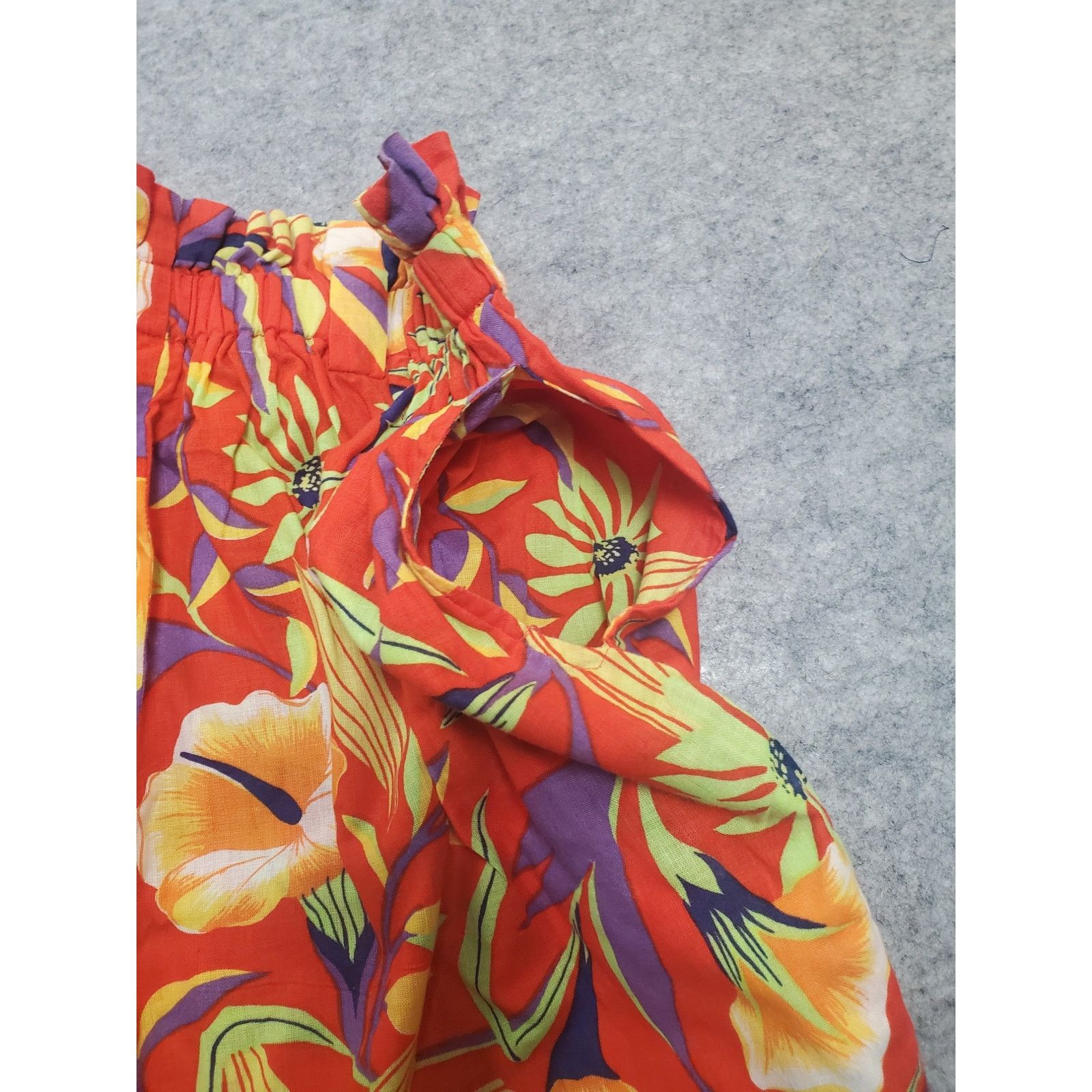 Other Women's Vintage Counterparts M Red Tropical Bermuda Shorts Size 25" / US 0 / IT 36 - 7 Thumbnail