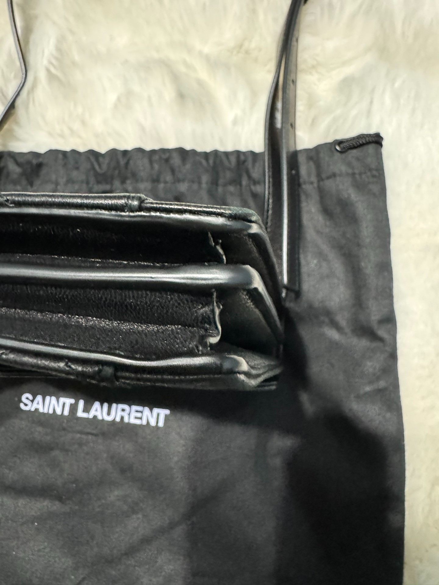 Saint Laurent Paris Saint laurent Black gold envelope packet 2501-Nextarrow Size ONE SIZE - 5 Thumbnail
