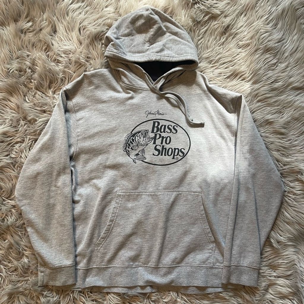 Bass Pro Shops Bass Pro Shops Gray Hoodie Men size L Size US L / EU 52-54 / 3 - 1 Thumbnail
