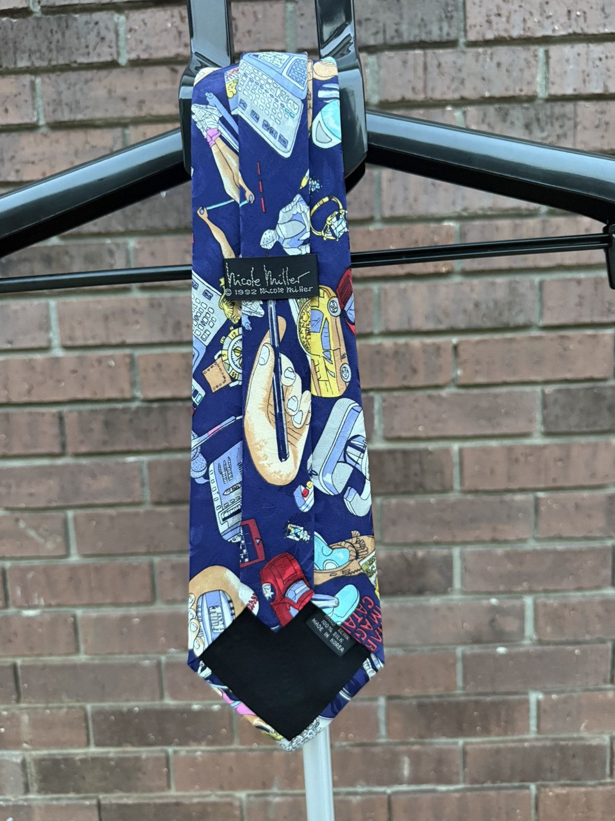 Nicole Miller Vintage Nicole Miller Novelty Neck Tie Sharper Image Silk Size ONE SIZE - 7 Thumbnail
