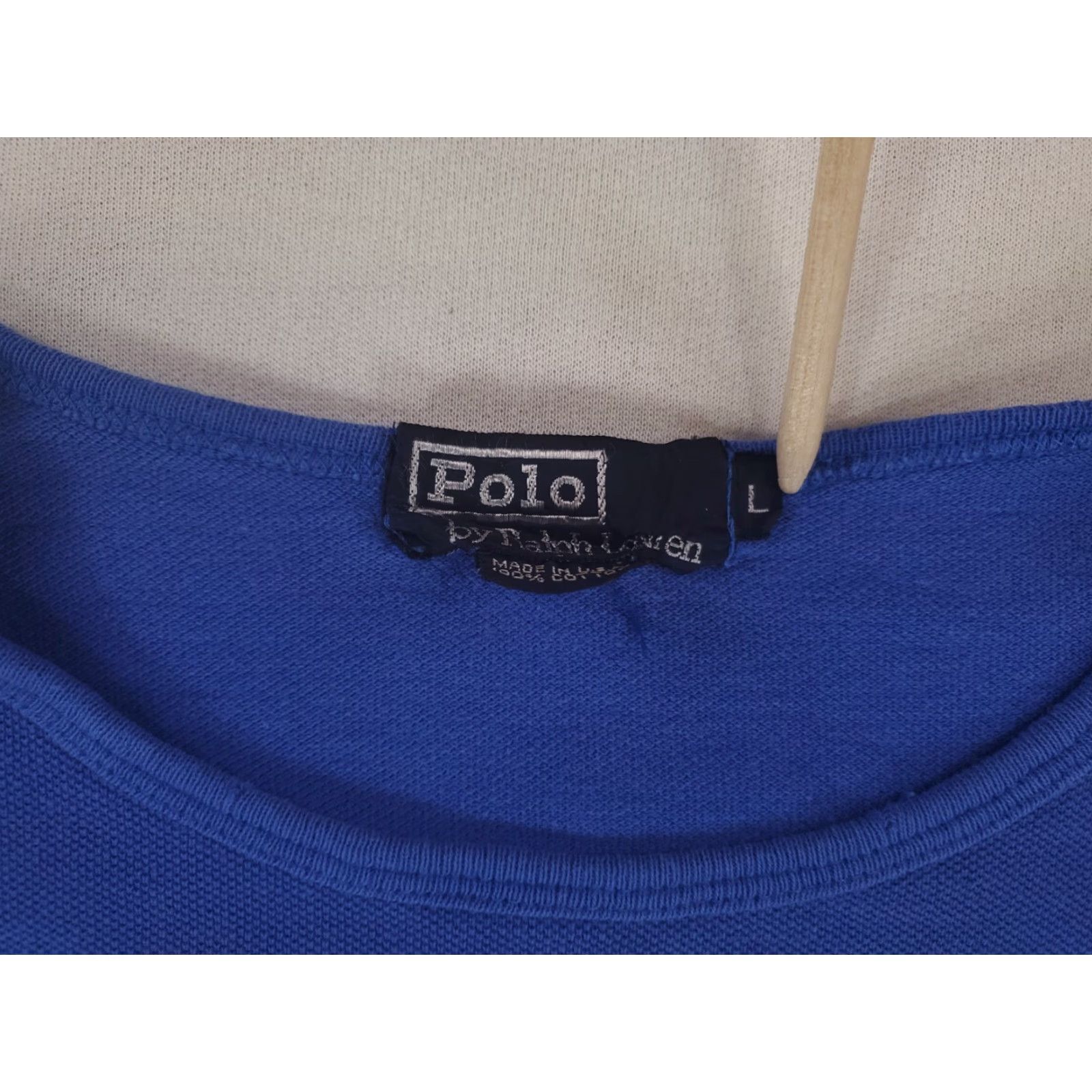 Polo Ralph Lauren VTG Polo Ralph Lauren Striped Crew Neck Blue Yellow White Made USA Mens L Multicolor Crew Neck Shirt Mens L Size US L / EU 52-54 / 3 - 3 Thumbnail