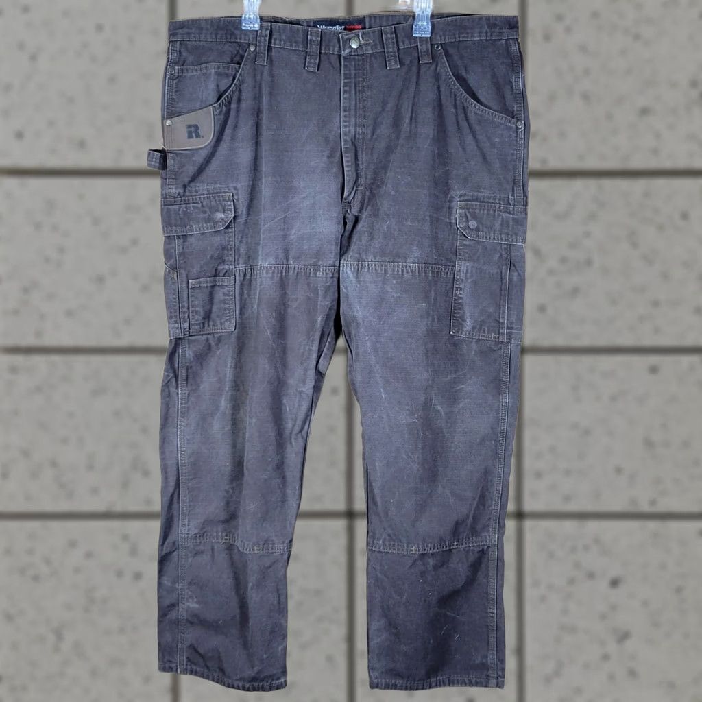 Wrangler Wrangler Riggs Pants Men 44x32 Brown Ranger Cargo Ripstop Cordura Carpenter Work Size US 44 / EU 60 - 1 Thumbnail