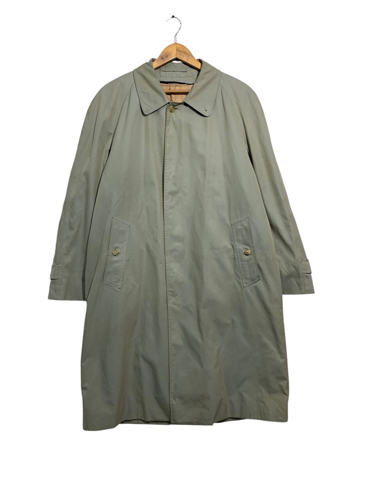 Burberry Prorsum 🔥VTG BURBERRYS ENGLAND NOVACHECK OVERCOATS OLIVE Size US L / EU 52-54 / 3 - 4 Thumbnail