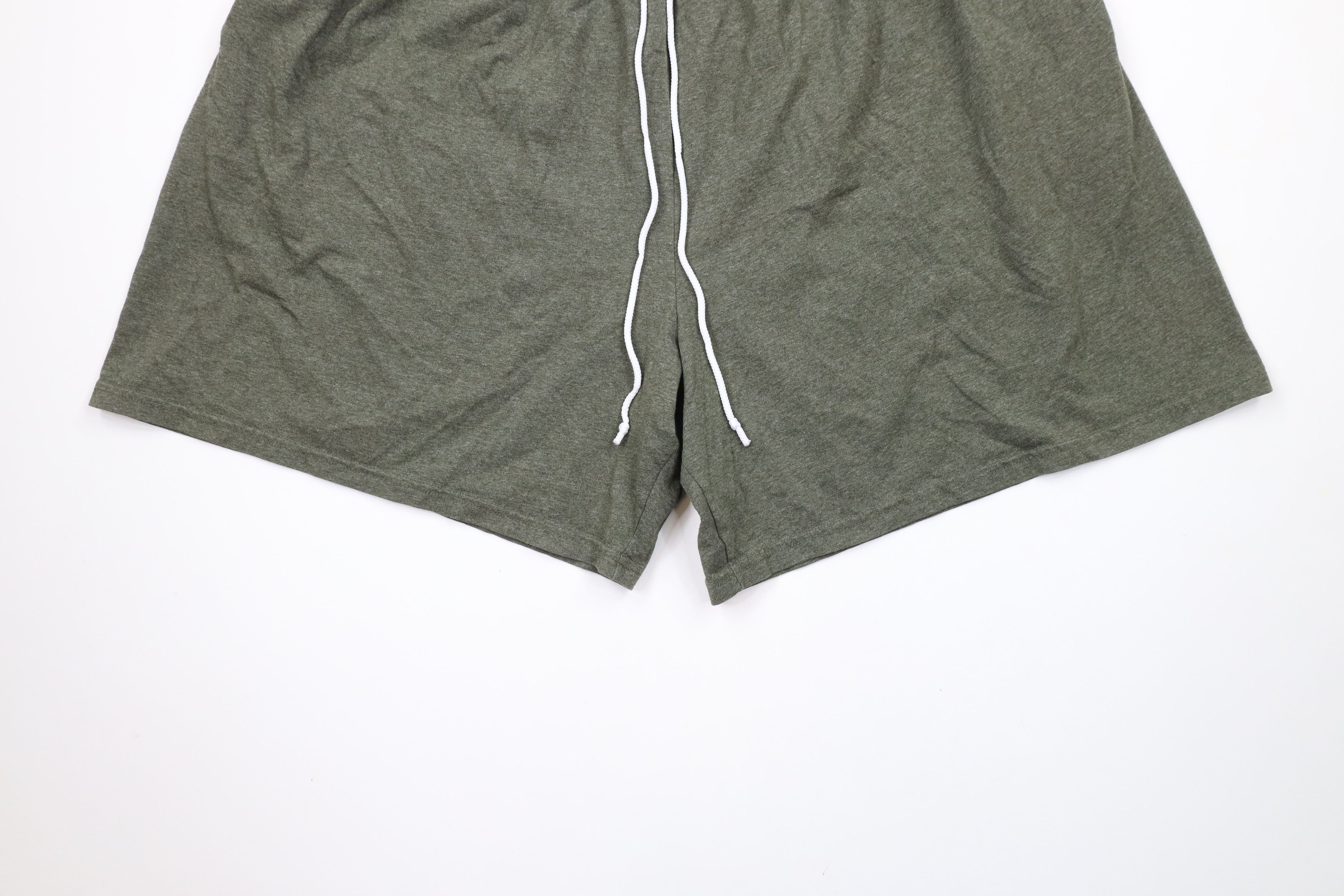 Vintage Vintage 90s Streetwear Blank Above Knee Shorts Heather Green Size US 40 / EU 56 - 4 Thumbnail