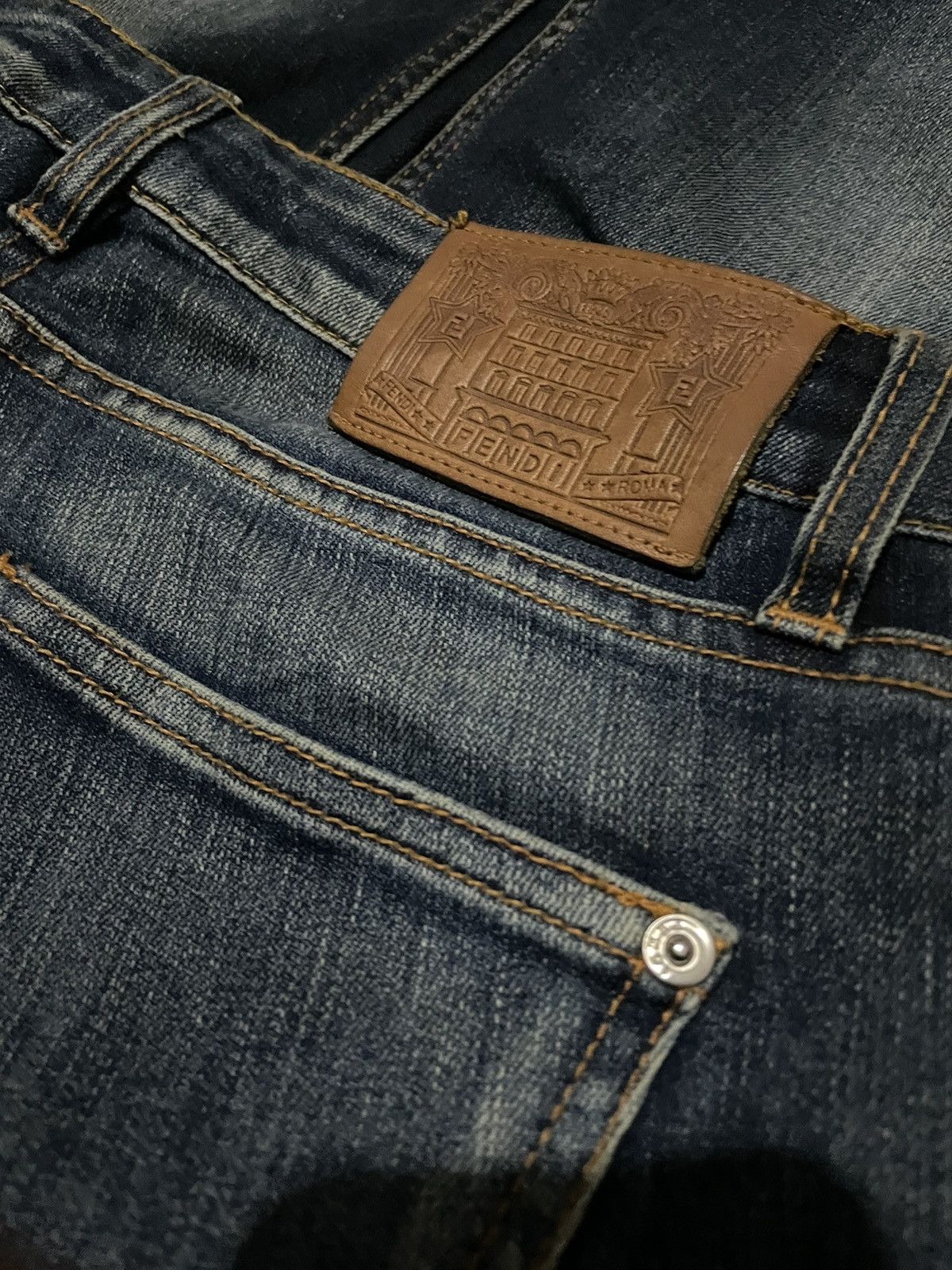 Fendi × Vintage Vintage Fendi Stretch Denim pants Size 30" / US 8 / IT 44 - 9 Thumbnail