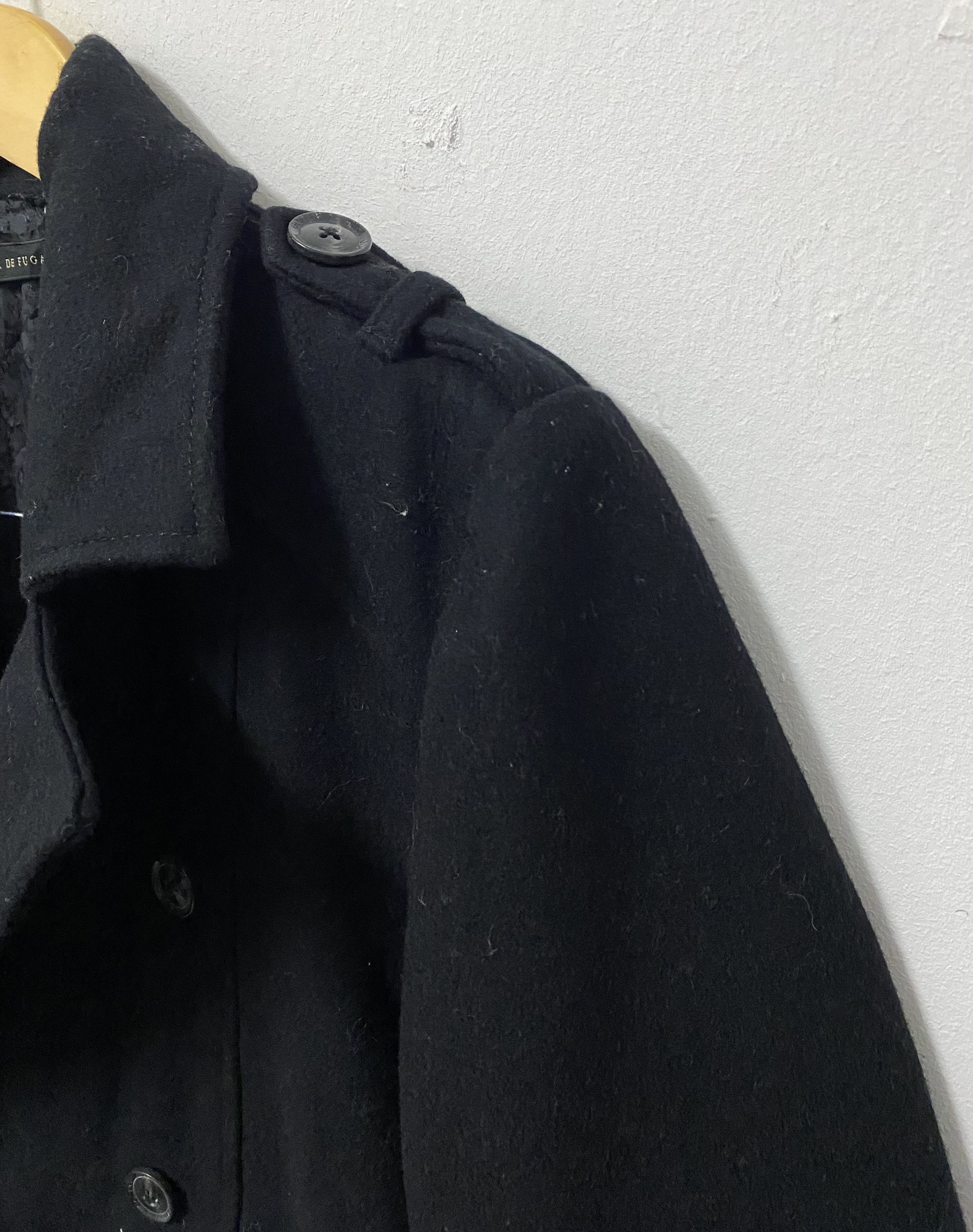 GOSTAR DE FUGA VTG Gostar De Fuga Double Breasted Wool Jacket Black Size US S / EU 44-46 / 1 - 6 Thumbnail