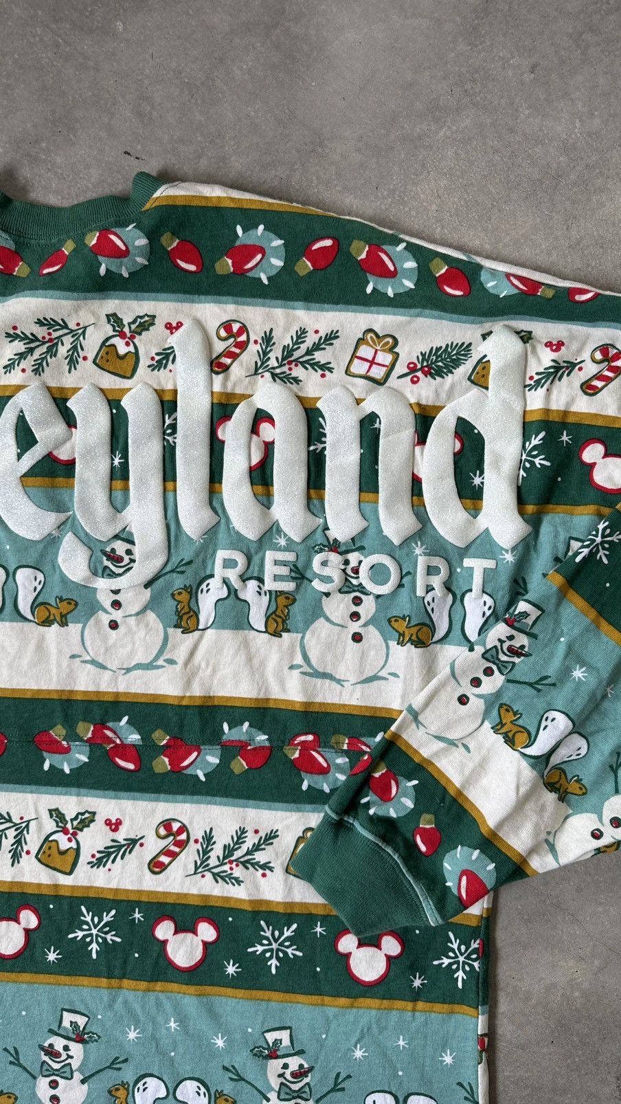 Disney VINTAGE DISNEYLAND RESORT SPIRIT JERSEY OVERPRINT TEE Size US L / EU 52-54 / 3 - 9 Thumbnail