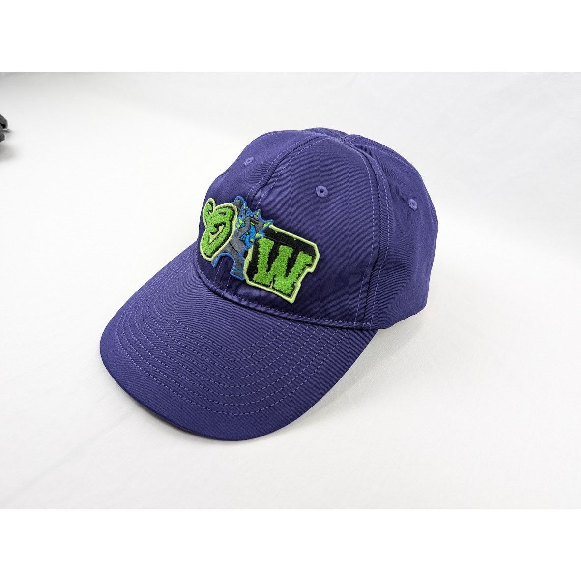 Off-White o1rshd1 Size: OS / Varsity Baseball Hat / Cap Purple/Green Size ONE SIZE - 4 Thumbnail