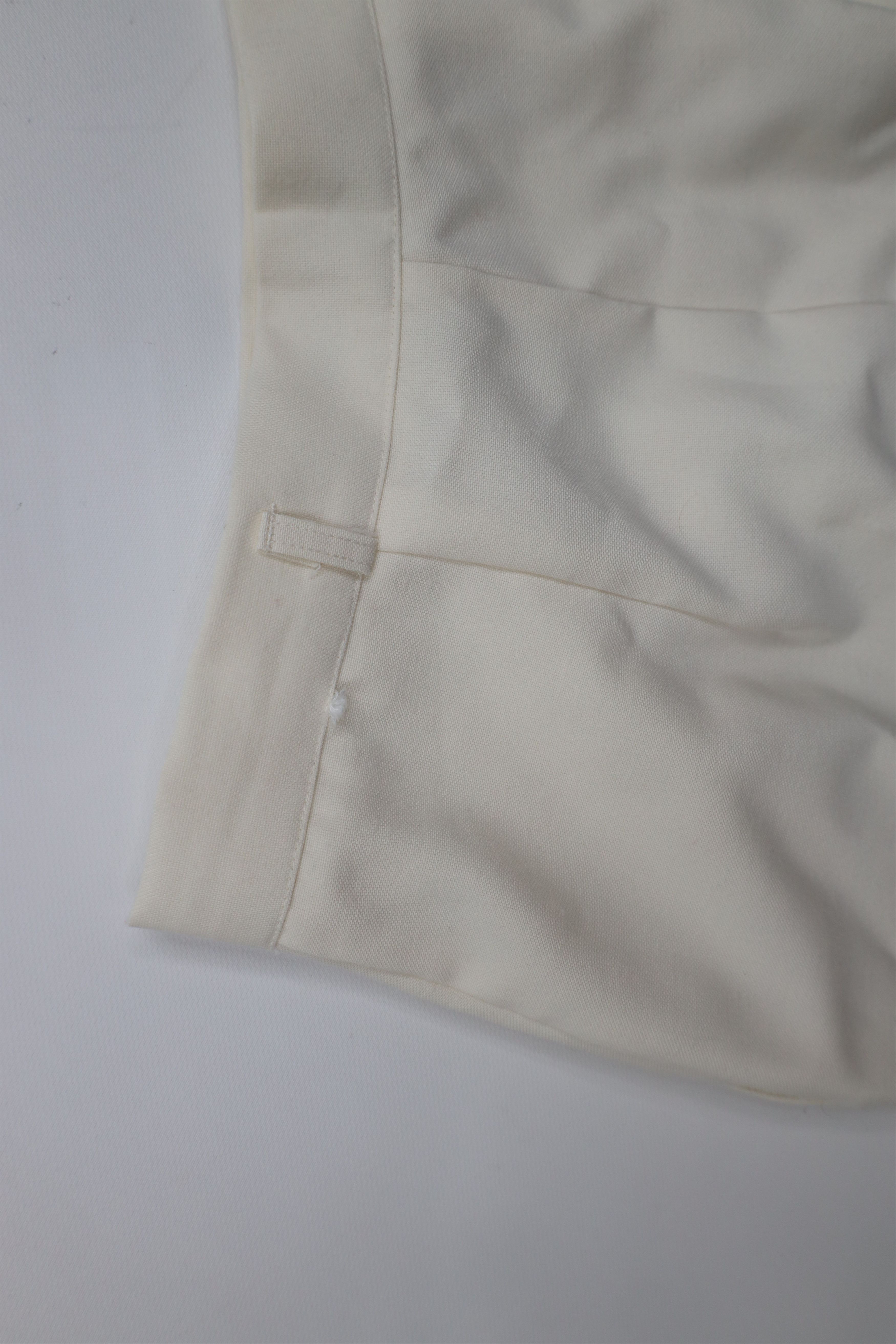 Vintage Vintage 90s Streetwear Sheer Tapered Leg Chinos Pants Cream Size 34" / US 12 / IT 48 - 8 Thumbnail