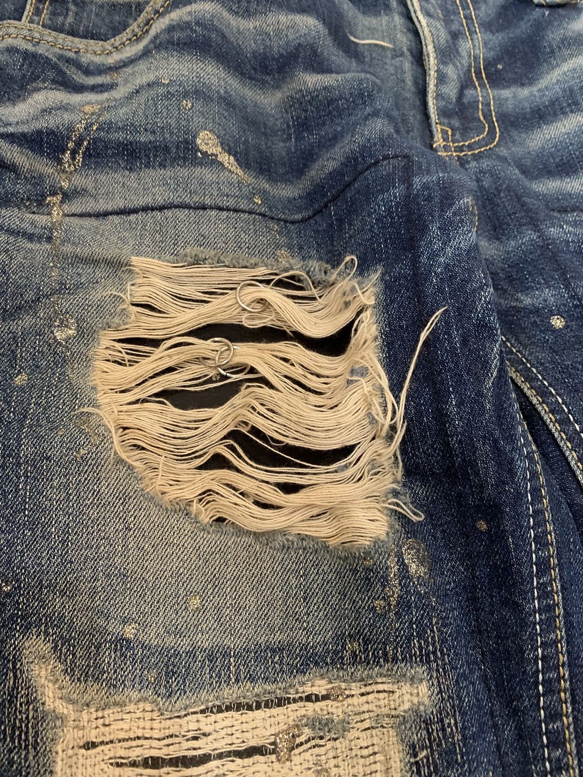 If Six Was Nine 🐍 LAGUST Distressed Flared Denim - If Six Was Nine LGB Style Size US 32 / EU 48 - 5 Thumbnail
