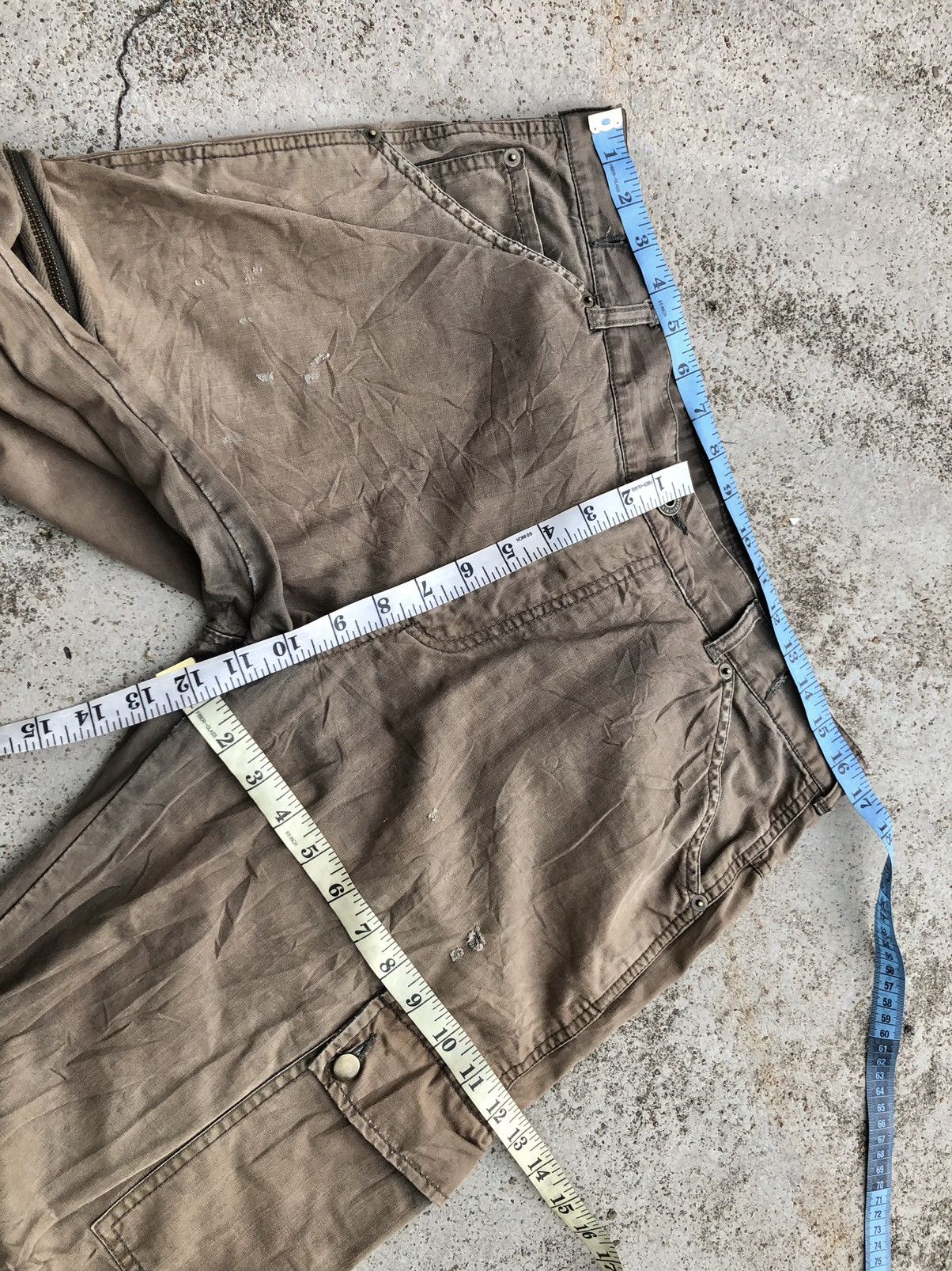 Japanese Brand SUN FADED BROWN CARGO PANT BY TWENTY WORKS Size US 34 / EU 50 - 12 Thumbnail