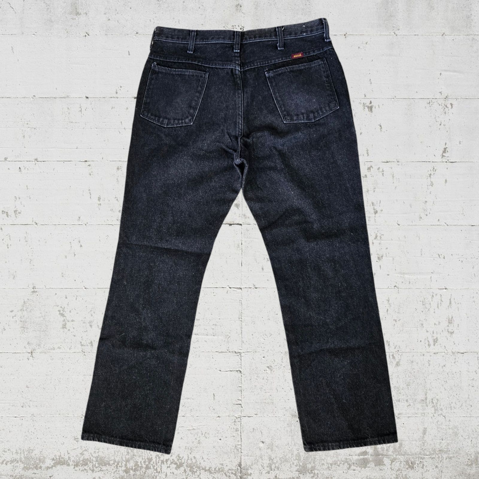 Rustler 2000s Black High Rise Straight Jeans Size 34 x 30 Size US 34 / EU 50 - 9 Thumbnail