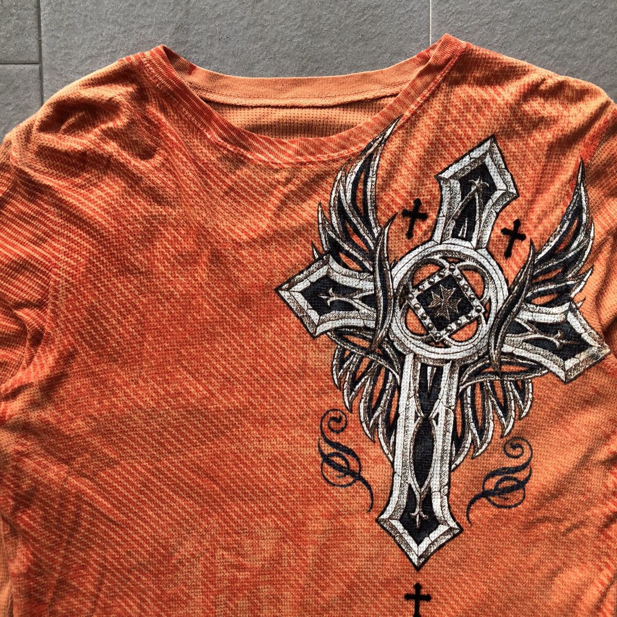 Affliction Raw state vtg y2k redemption cross logo long sleeve shirt Size US M / EU 48-50 / 2 - 3 Thumbnail