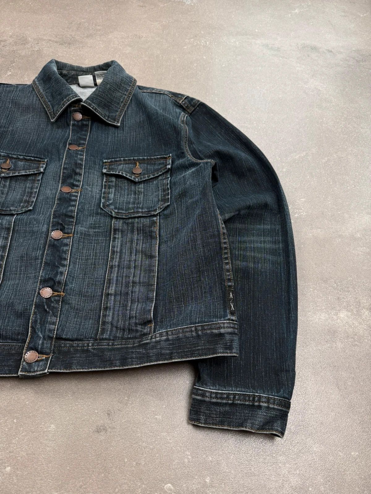 Armani Exchange Armani Exchange denim jacket archive faded Hedi Slimane type Size US L / EU 52-54 / 3 - 2 Thumbnail