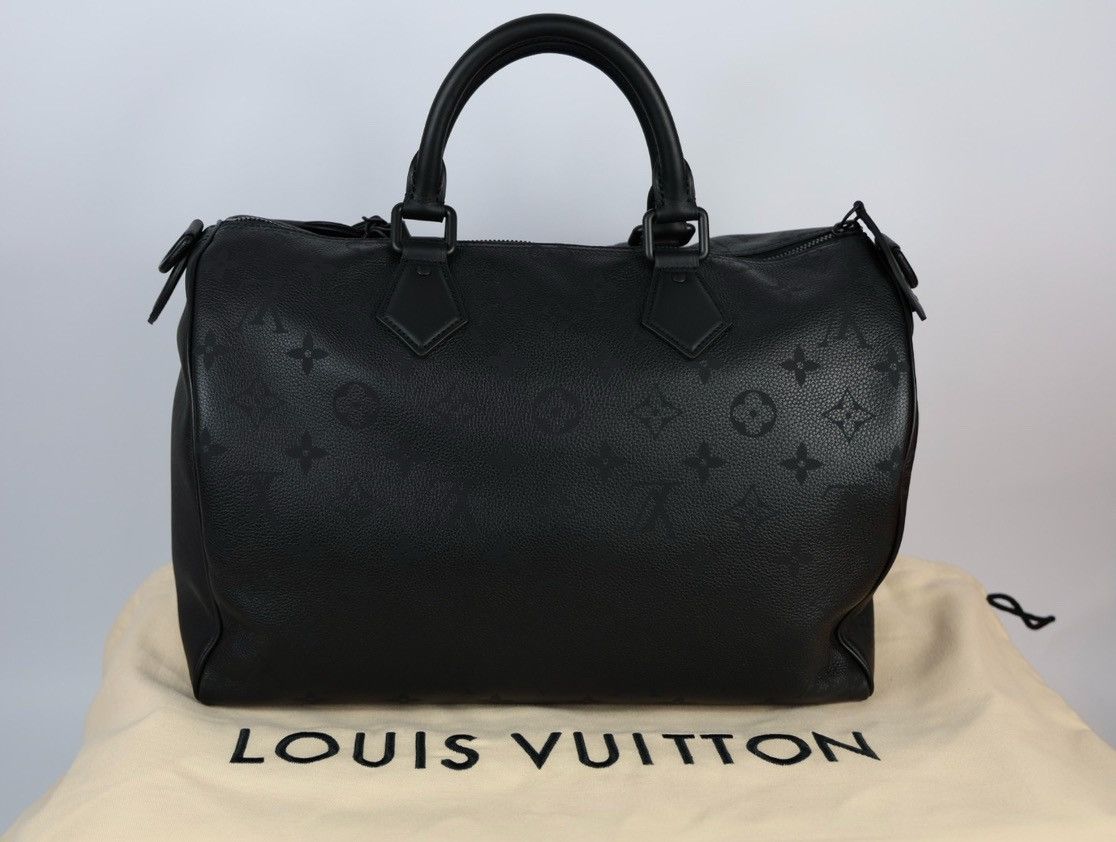 Louis Vuitton SPEEDY 40 JET BLACK DUFFLE BAG M13916 Size ONE SIZE - 2 Thumbnail