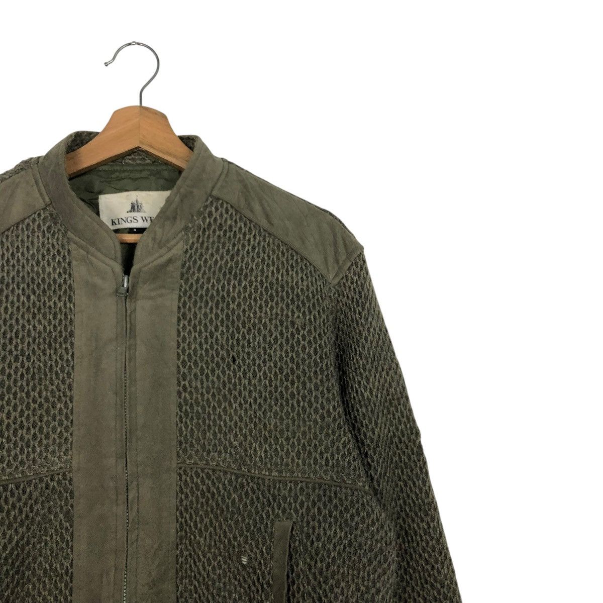 Japanese Brand 🔥DISTRESSED BIKER BOMBER JACKET KINGS WELL ISSEY MIYAKE Size US L / EU 52-54 / 3 - 8 Thumbnail
