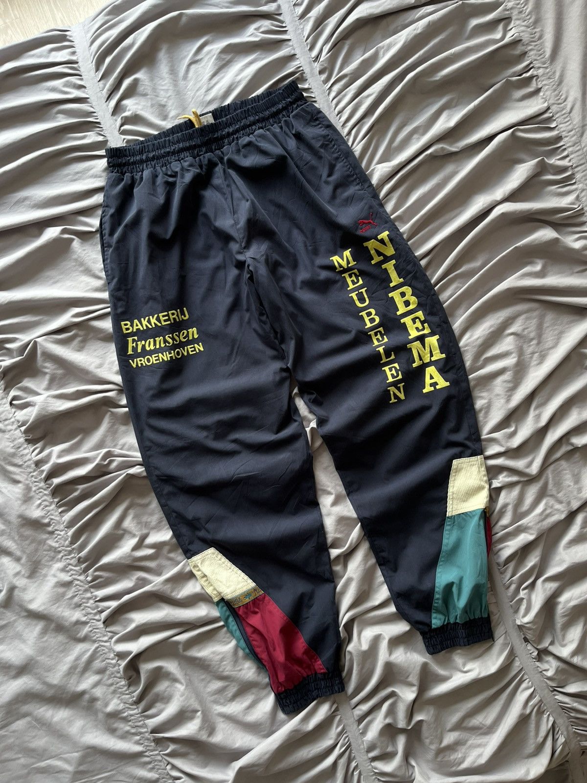 Puma Rare 90s Vintage Puma Track Pants Baggy Archive Y2K Size US 34 / EU 50 - 1 Thumbnail
