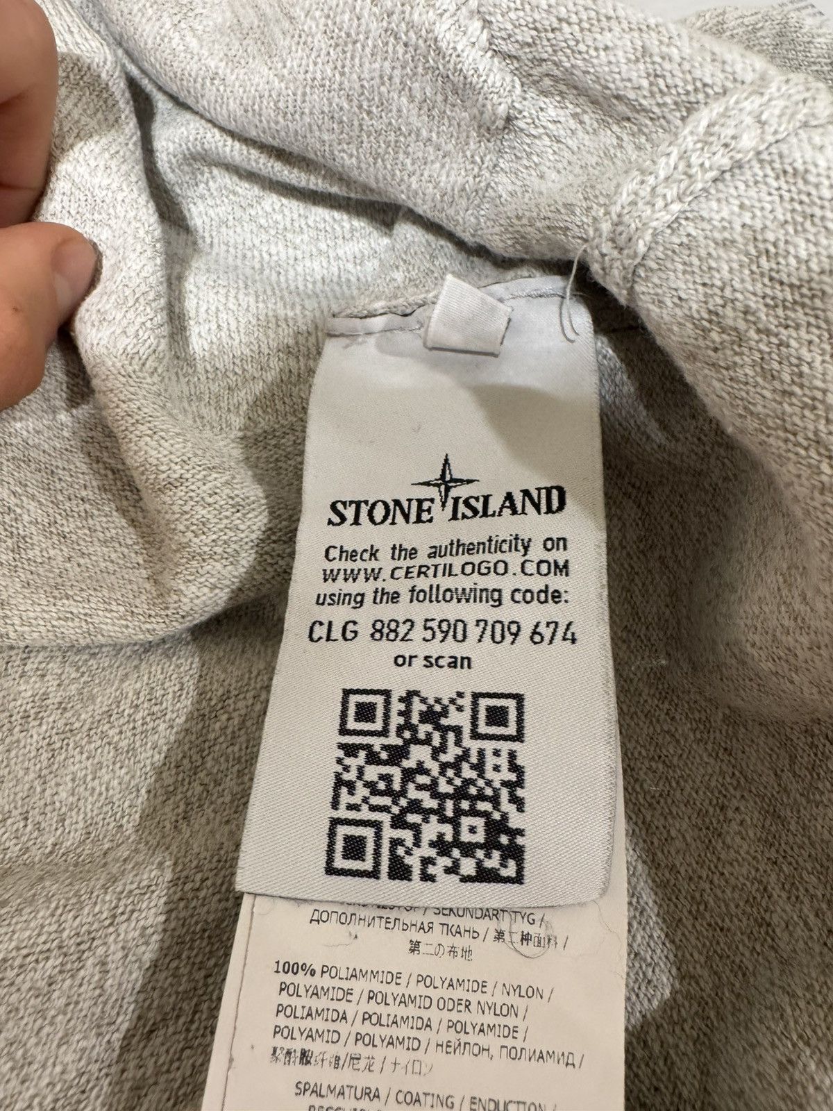 Stone Island Stone Island zip hoodie in beige. Size US L / EU 52-54 / 3 - 12 Thumbnail