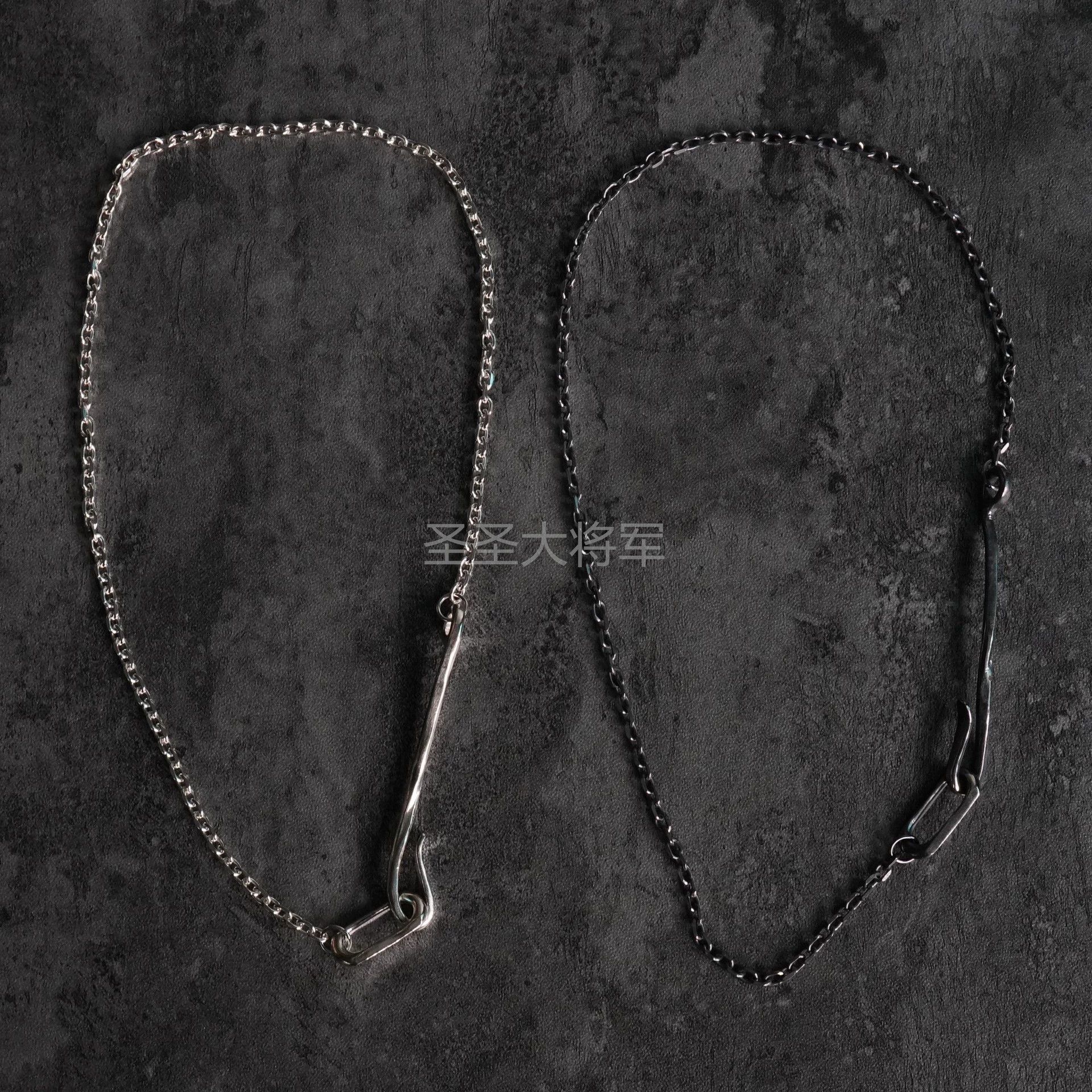 Chin Teo Chin Teo Fishhook Chain Necklace Two-Tone 45cm Size ONE SIZE - 3 Thumbnail