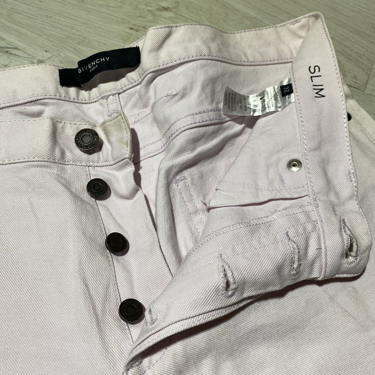Designer × Givenchy Givenchy Light Pink Slim Jeans Size US 33 - 11 Thumbnail