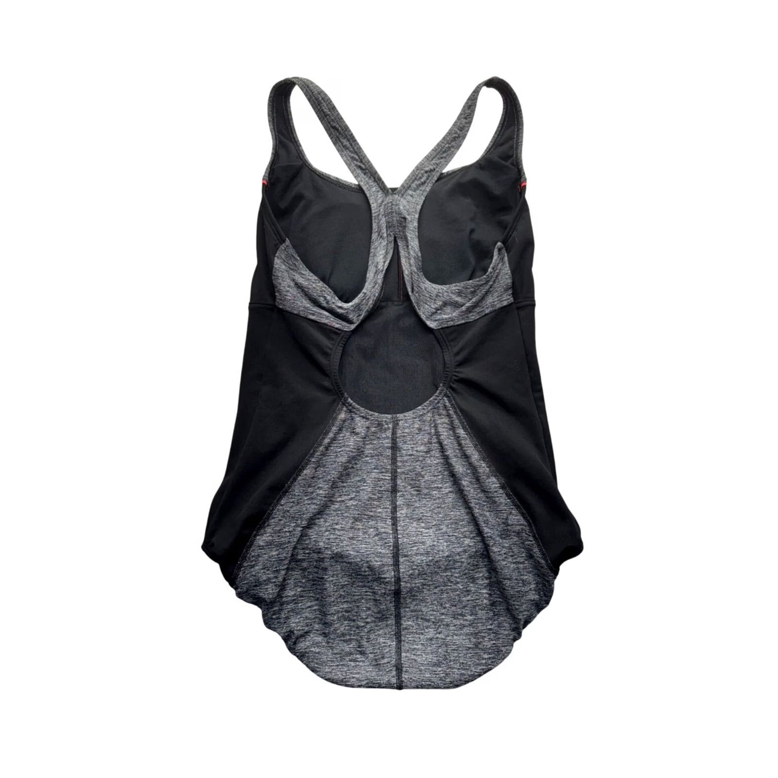 Speedo Speedo Womens One-Piece Athletic Swimsuit Size 12 Gray Racerback 7810 - Pre-Owned Like New Size ONE SIZE - 2 Thumbnail