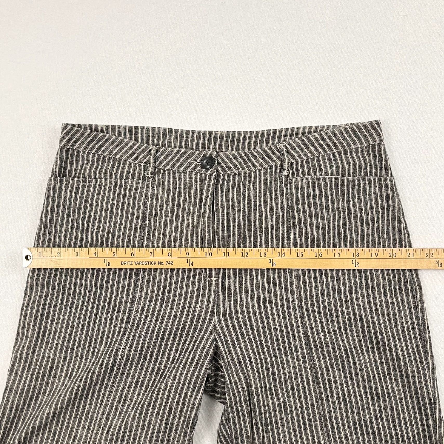 Vintage Sundance Andover Pants Women Sz 16 W36 L30 Gray Linen Blend Wide-Leg Career Work Shirt? Size 38" / US 16 / IT 52 - 5 Thumbnail