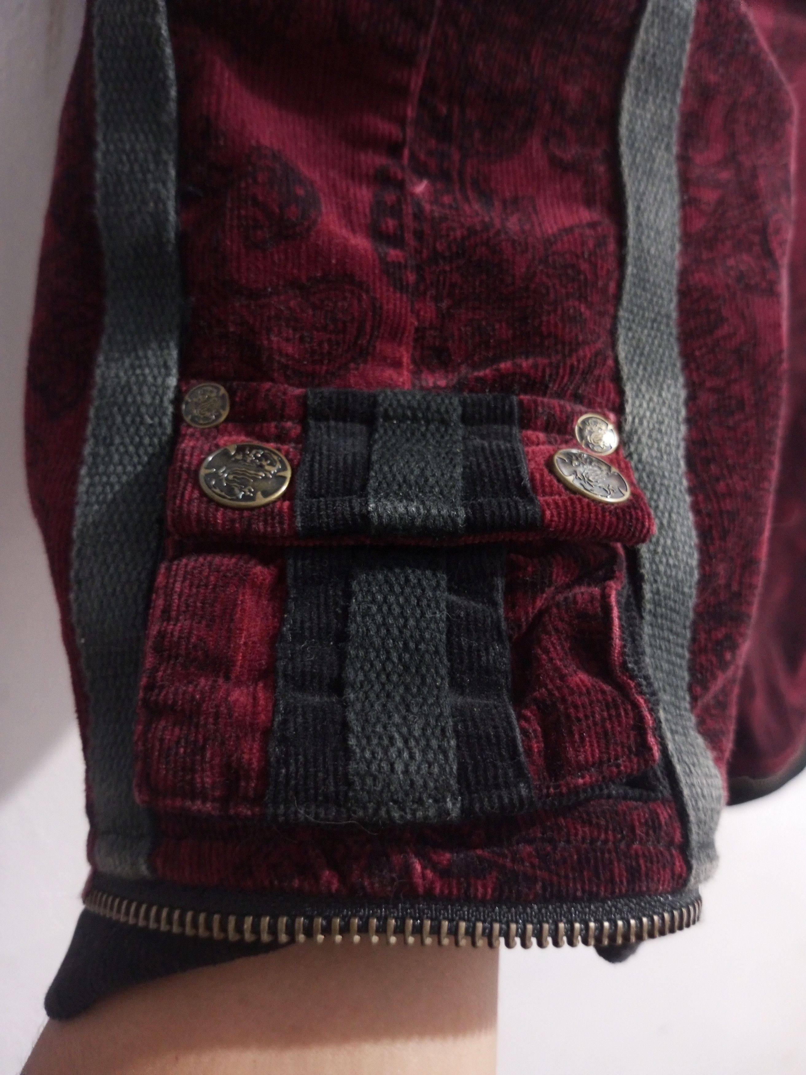 20471120 Vintage hikozoh ozz on bondage corduroy punk short Size US 29 - 3 Thumbnail
