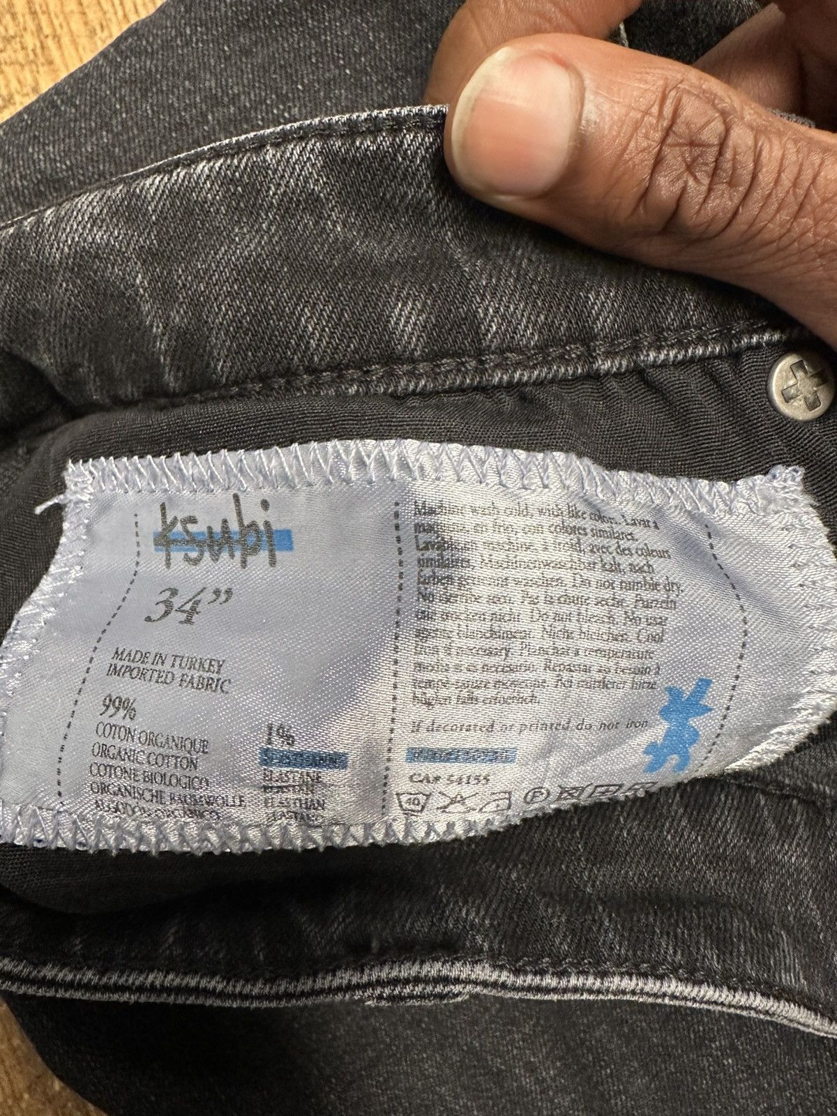 Ksubi Ksubi Blue ++ Logo Black Denim Jeans Size 34 Size US 34 / EU 50 - 5 Thumbnail