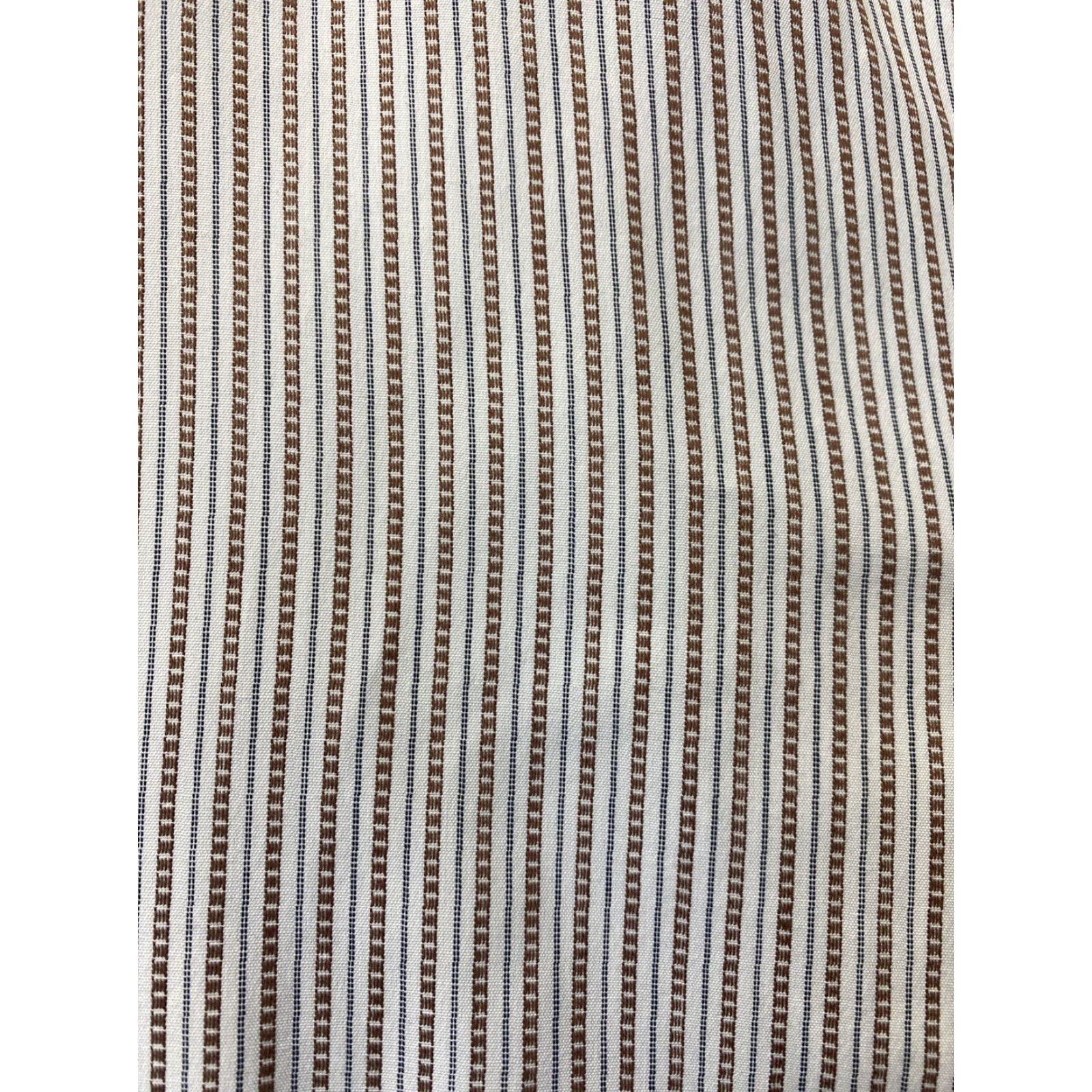 Hugo Boss VINTAGE Hugo Boss Dress Shirt Brown Striped Button Long Sleeve 16 34/35 Mens Regular Regular 16 Crimson? Size US L / EU 52-54 / 3 - 7 Thumbnail