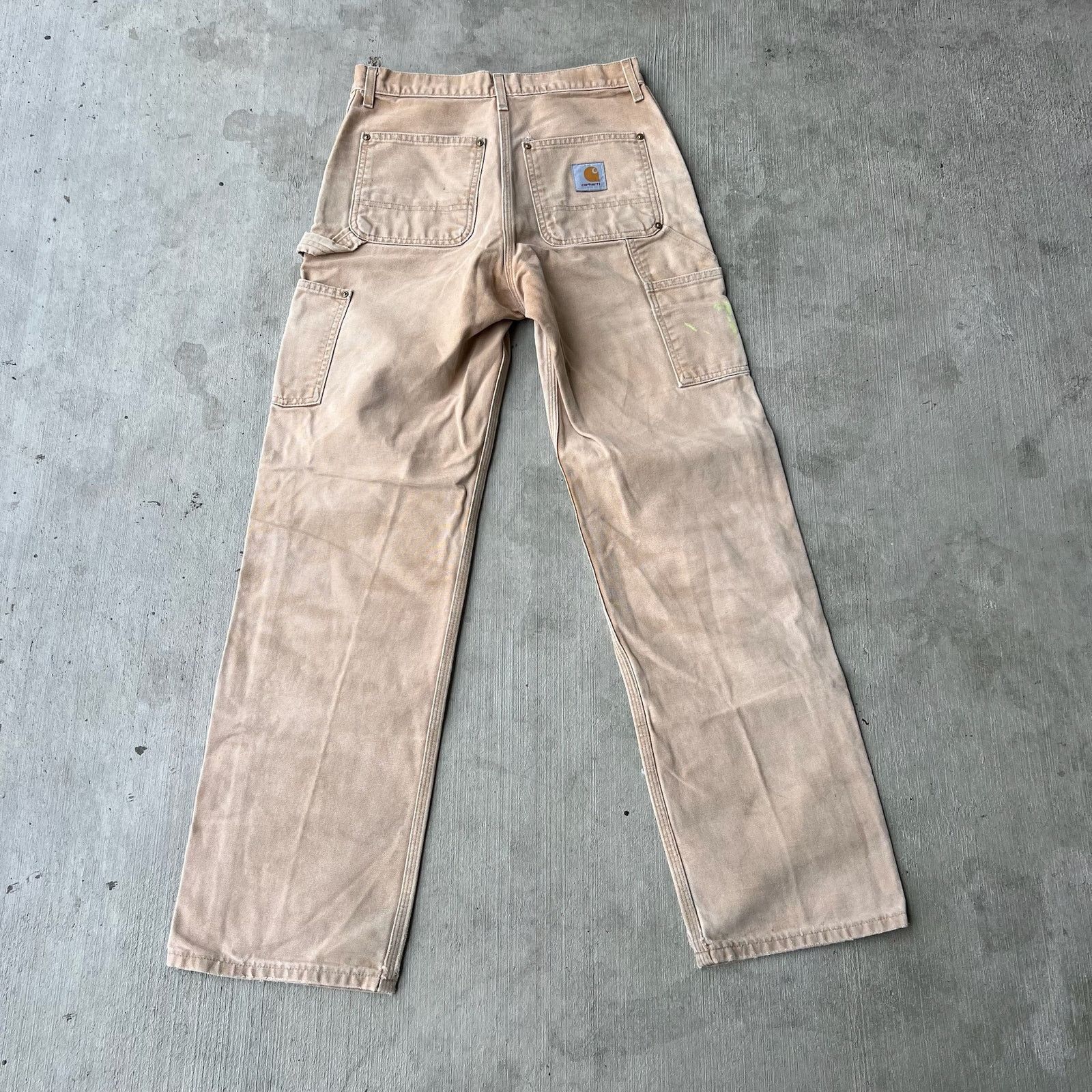 Carhartt × Vintage Carhartt faded brown double knee work wear carpenter pants Size US 29 - 4 Thumbnail
