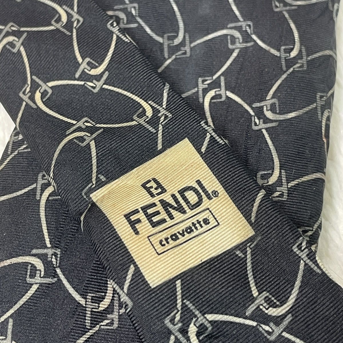 Fendi 🔥LAST PRICE🔥 Vintage Fendi Cravatte FF Silk Ties Size ONE SIZE - 16 Thumbnail